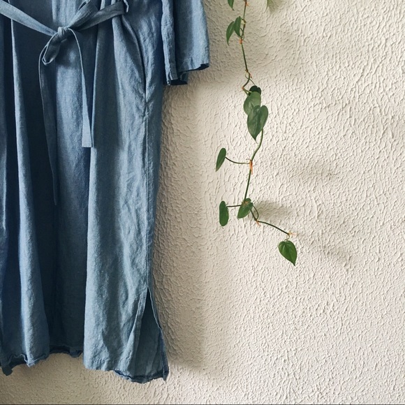 Mimu Maxi Denim Moses Dress - Picture 4 of 5